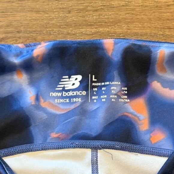 New Balance Women’s Large Night Sky Print Impact Run Activewear Leggings - Picture 2 of 9